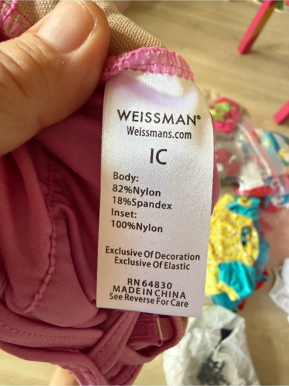Weissman Pink and Purple Fringe Dance Costume